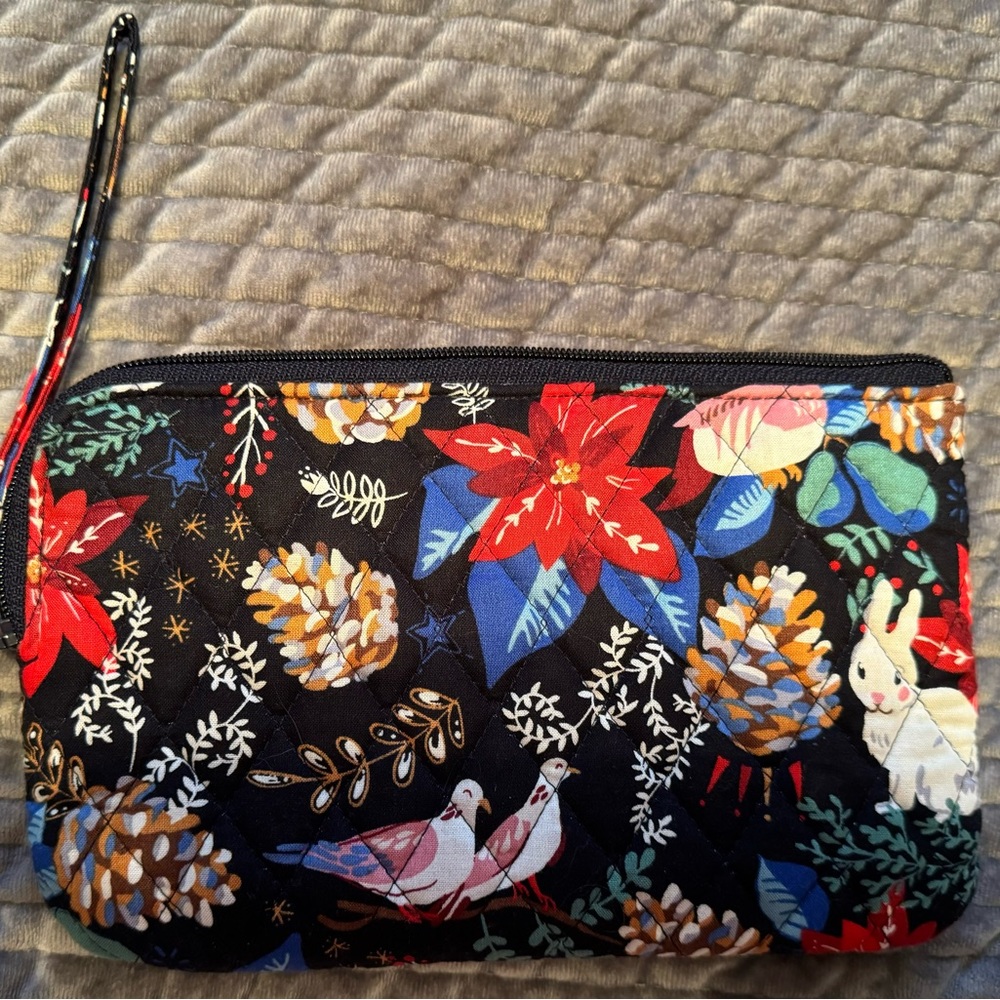 Vera Bradley Winter Forest Simple Wristlet